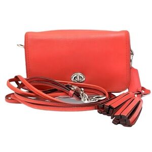 Coach Y2K Legacy Dinky Penny Shoulder Purse Crossbody Carnelian Red | 19914